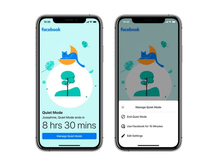 Facebook quiere que descanses de Facebook y lanza ‘Quiet Mode’, una función que apaga notificaciones y limita el tiempo en pantalla.